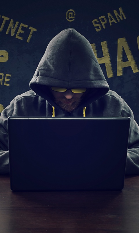 Hacker Wallpaper 4K, Laptop, Hoodie, Modern, Malware